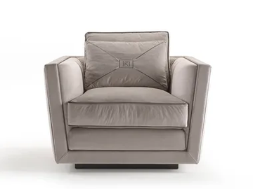 EXTRÒ - Fabric armchair with armrests by Siwa Soft Style - view 2